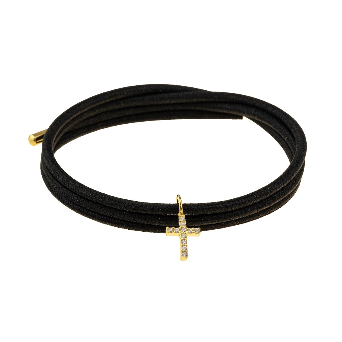 Charm silver 925 yellow gold plated with zirconia