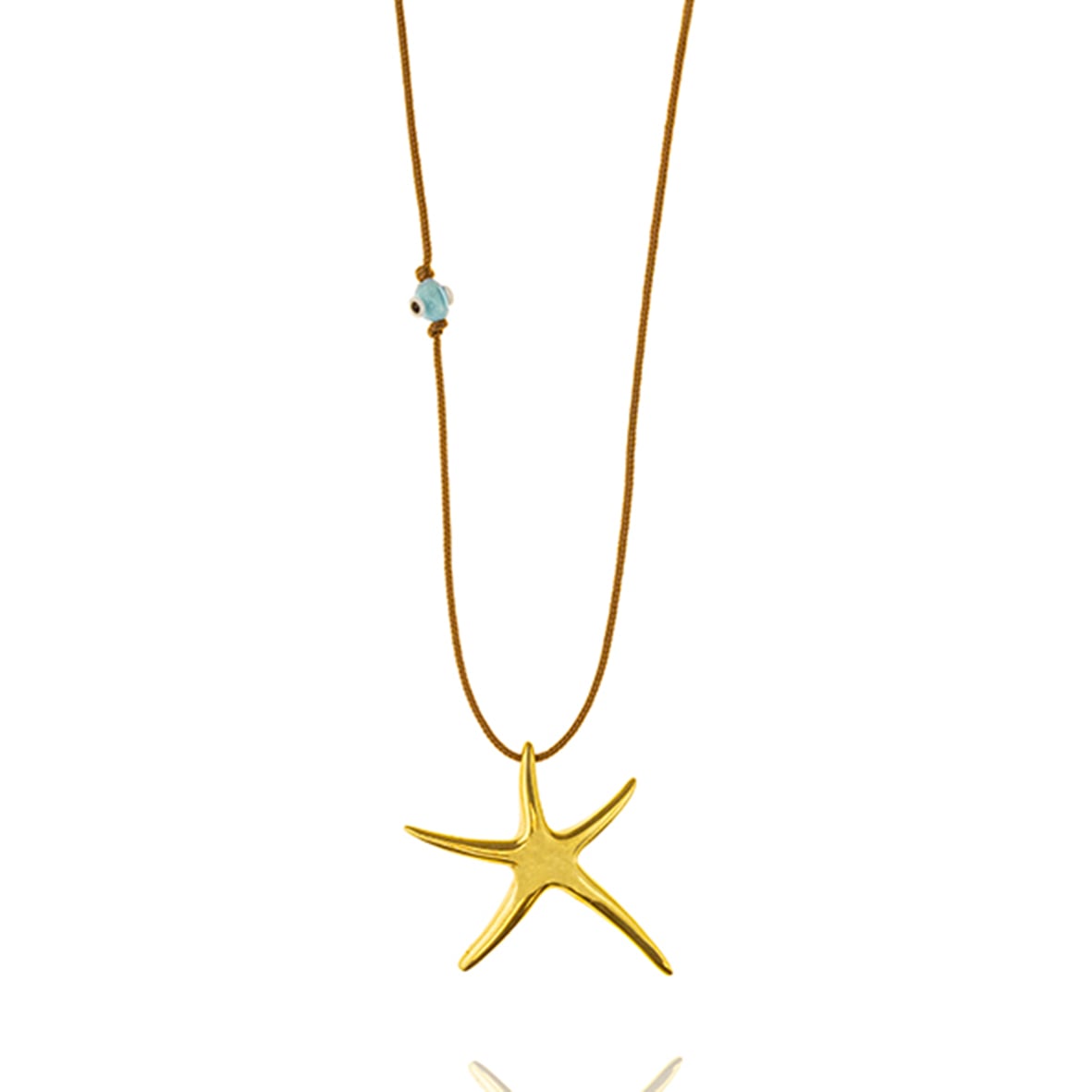 Necklase silver 925 yellow gold plated with cord