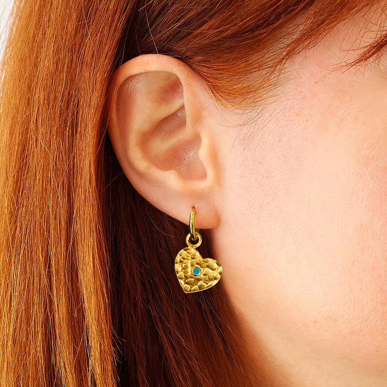 Pendant silver 925 yellow gold plated with enamel