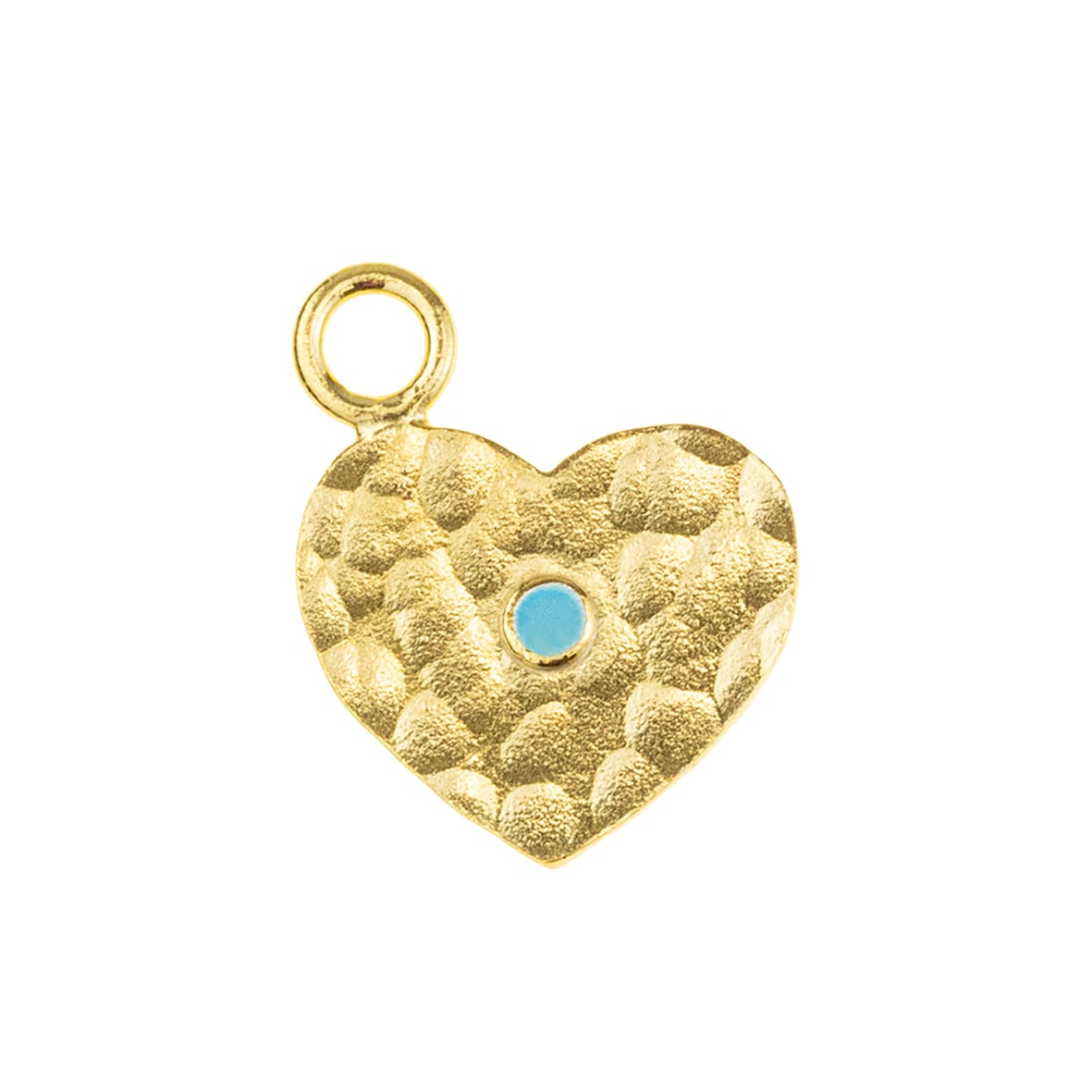 Pendant silver 925 yellow gold plated with enamel