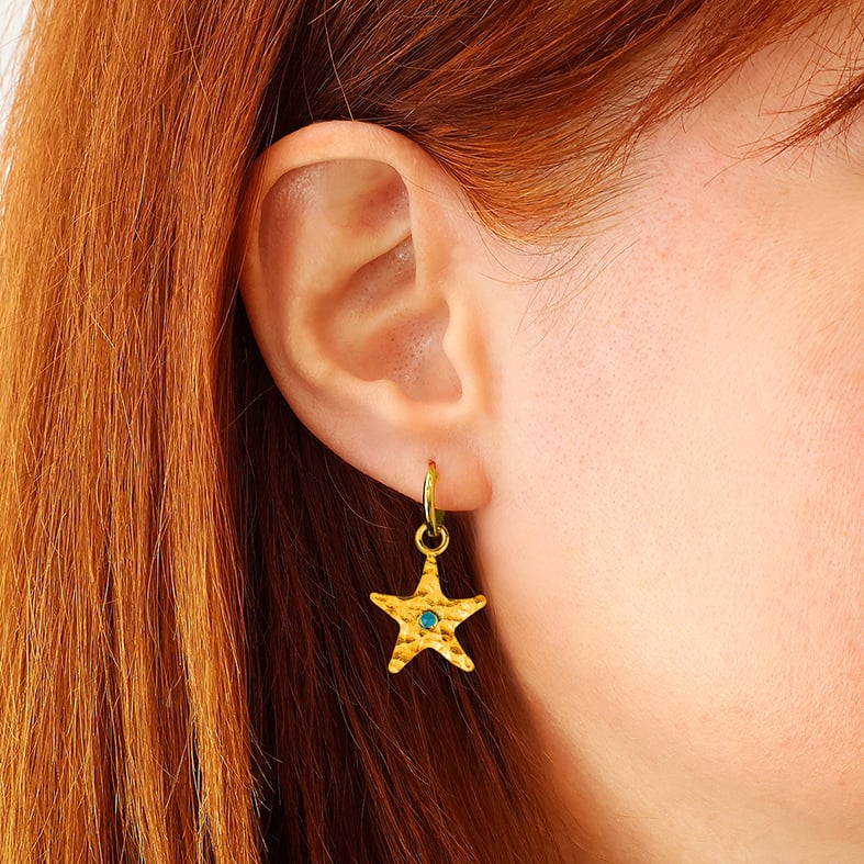 Pendant silver 925 yellow gold plated with enamel