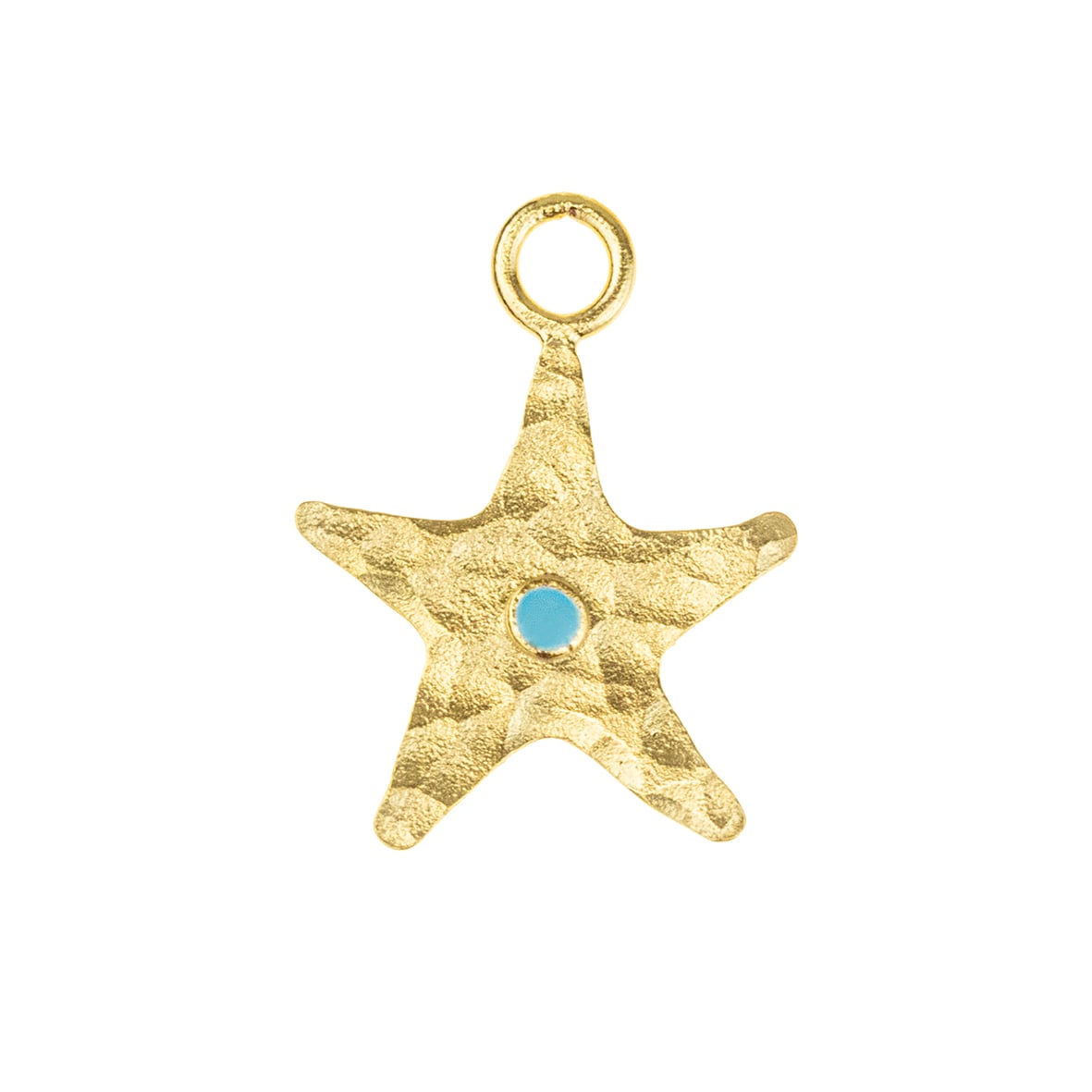 Pendant silver 925 yellow gold plated with enamel