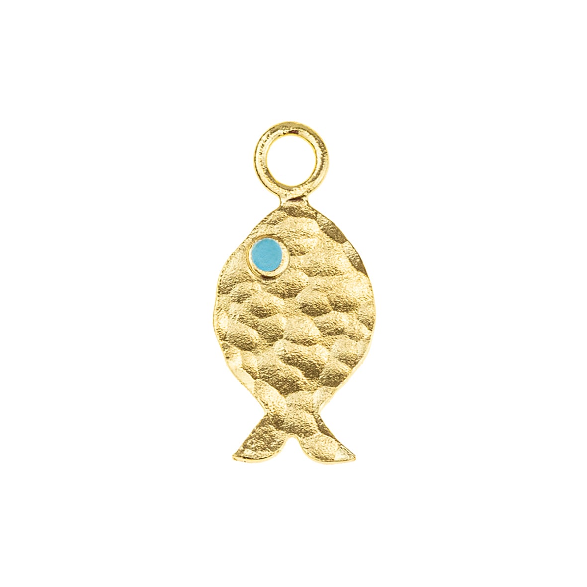Pendant silver 925 yellow gold plated with enamel
