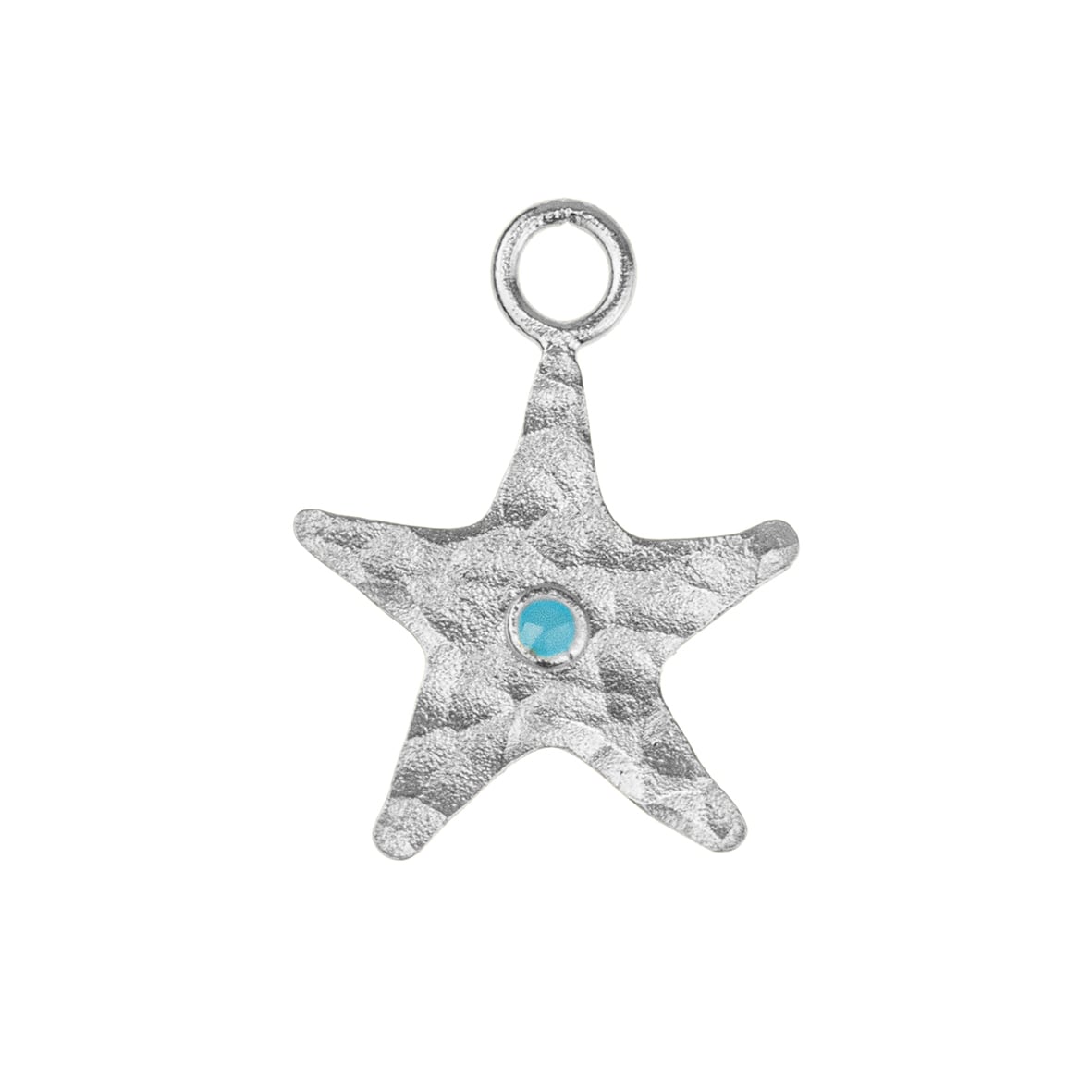 Pendant silver 925 rhodium plated with enamel