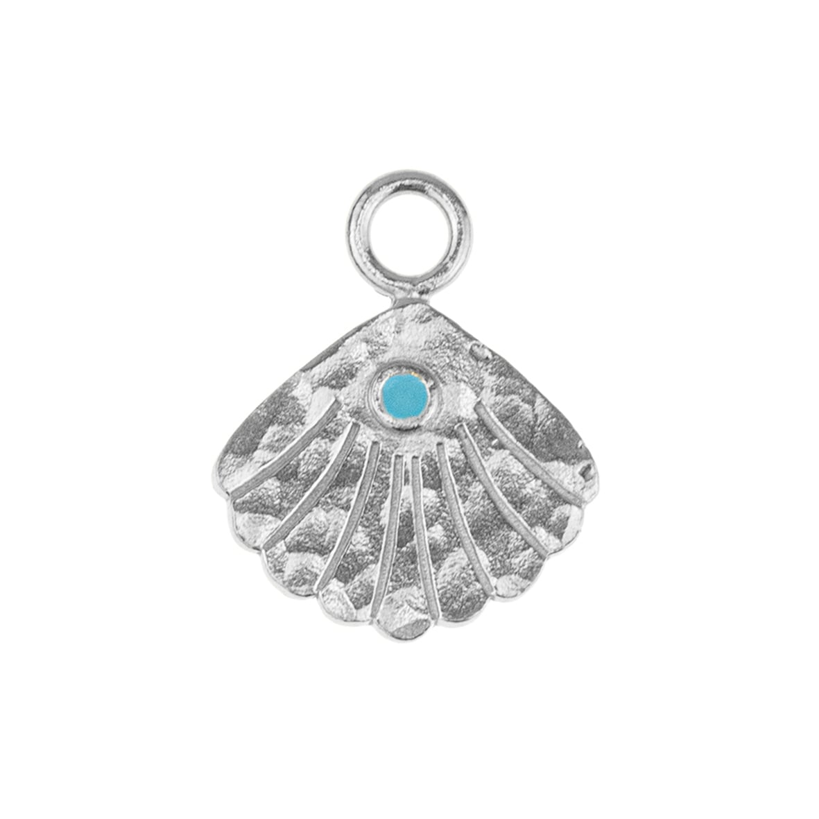 Pendant silver 925 rhodium plated with enamel