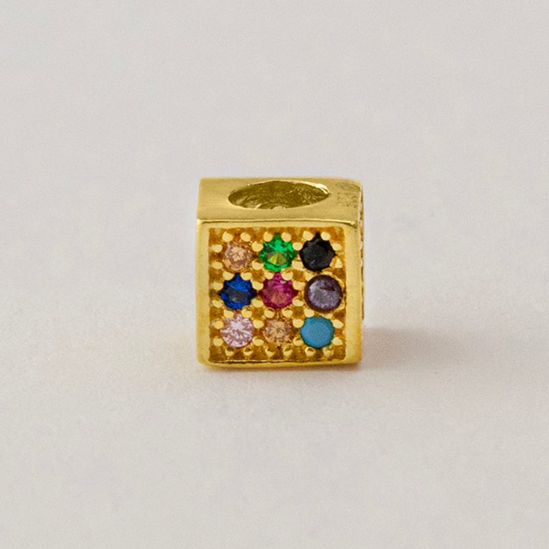 Μοτίφ ασήμι 925 επιχρυσωμένο με zirconia