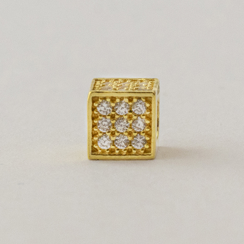 Μοτίφ ασήμι 925 επιχρυσωμένο με zirconia