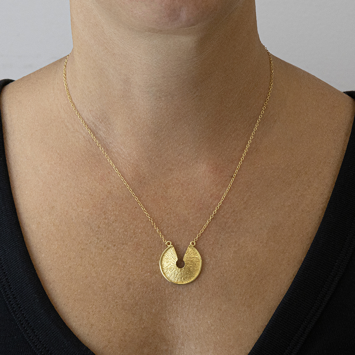 Necklace silver 925 yellow gold plated