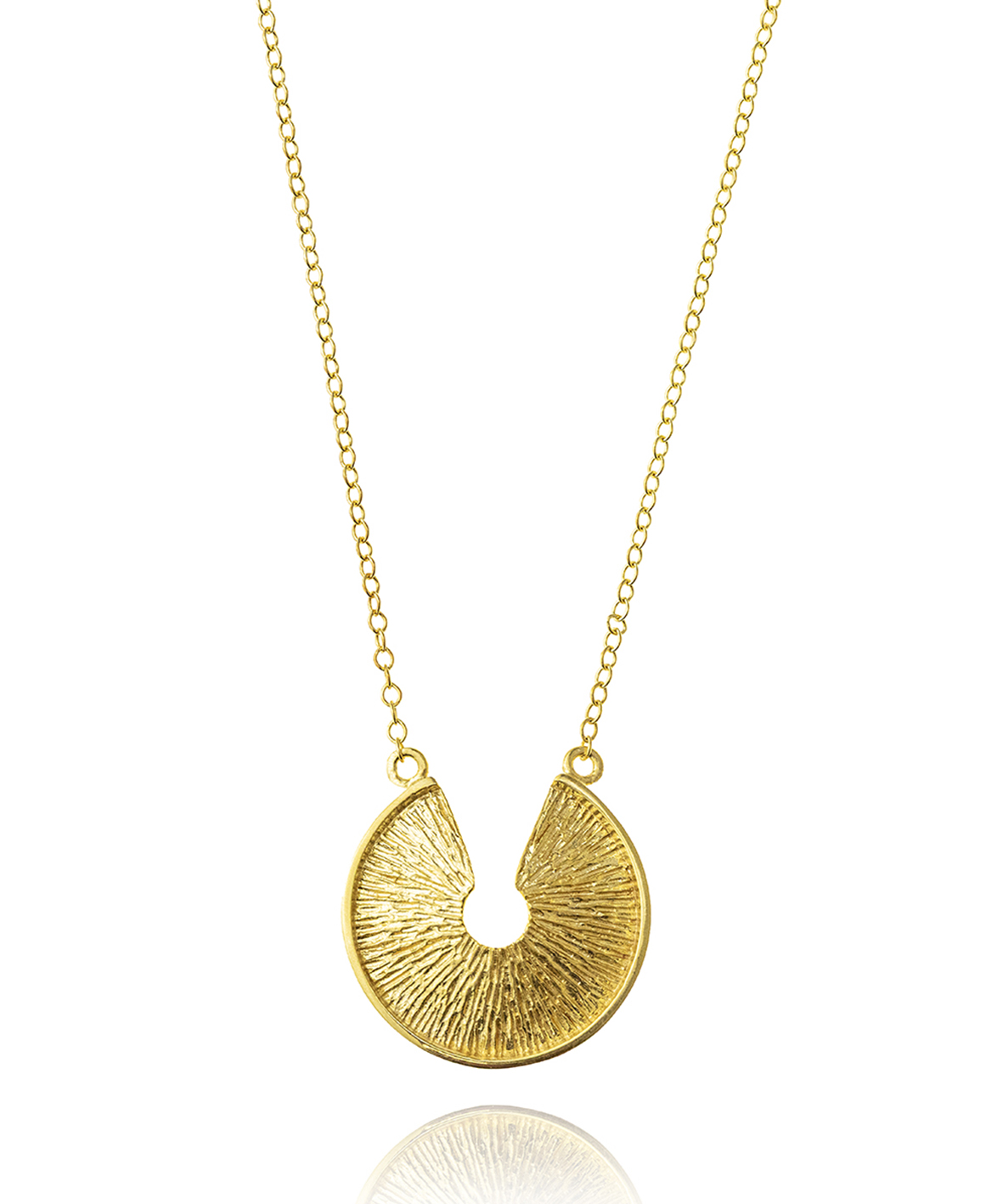 Necklace silver 925 yellow gold plated