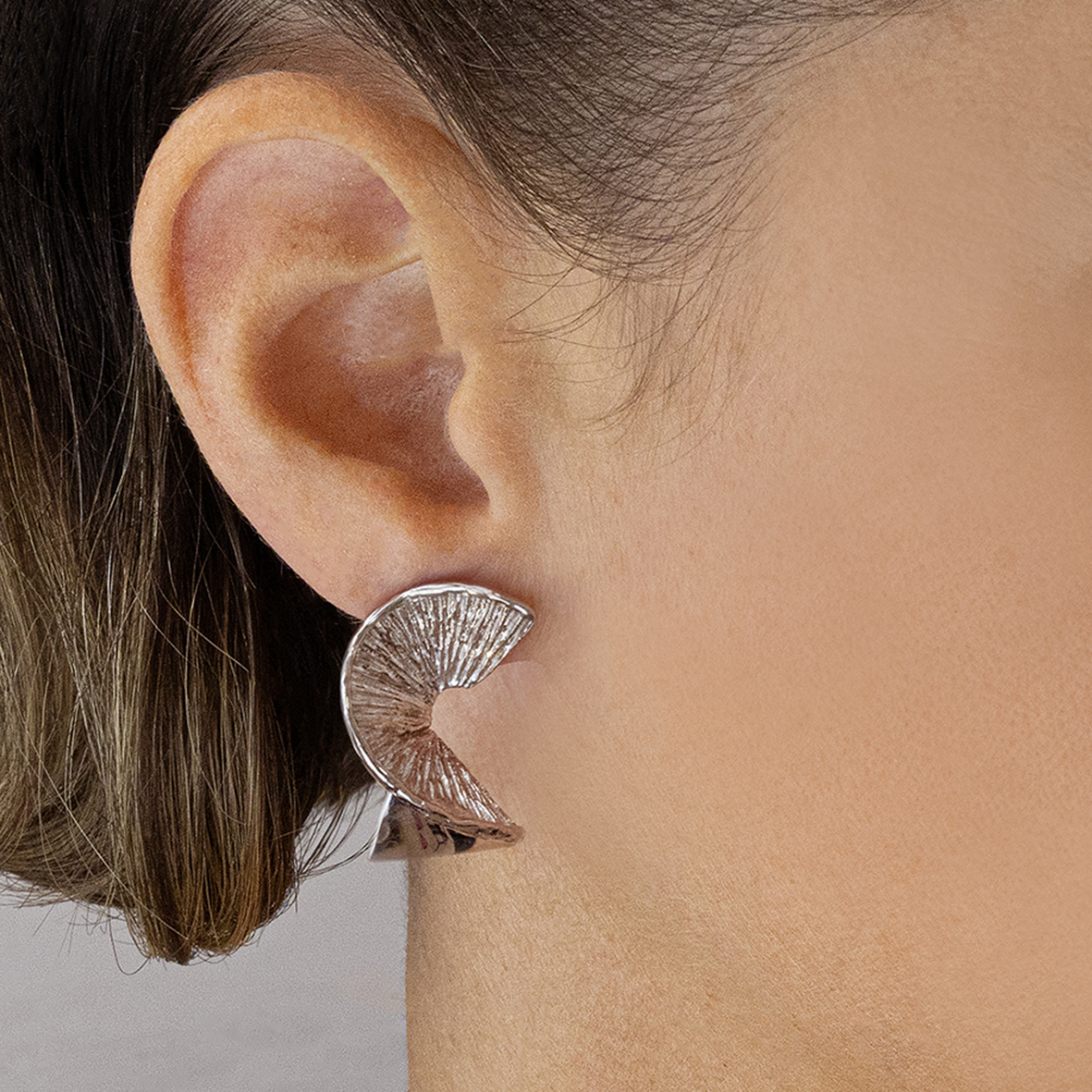 Earring silver 925 rhodium plated