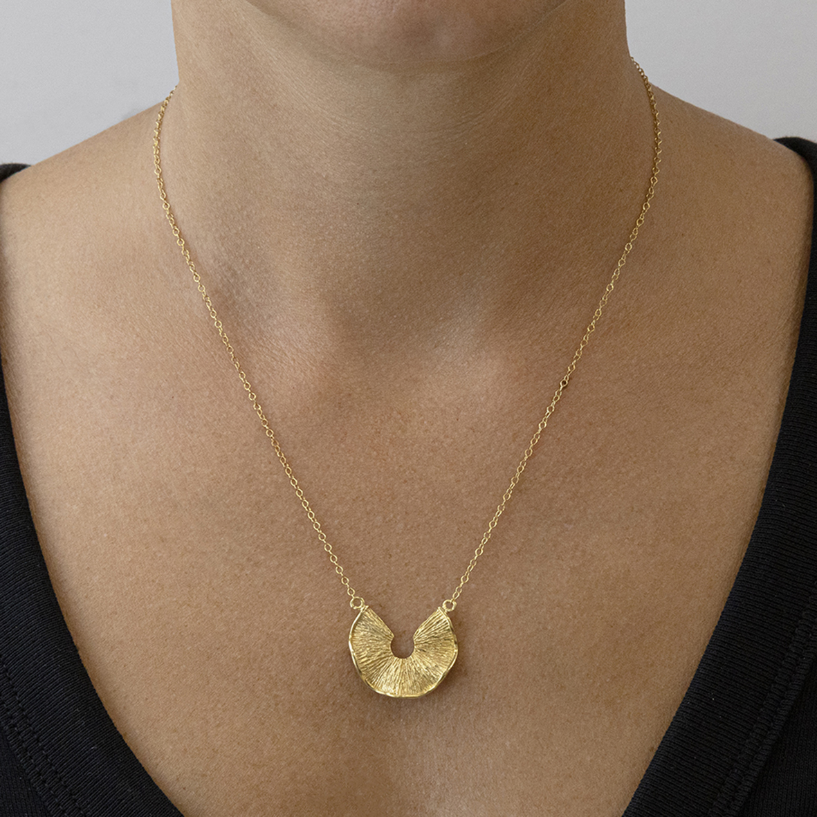 Necklace silver 925 yellow gold plated