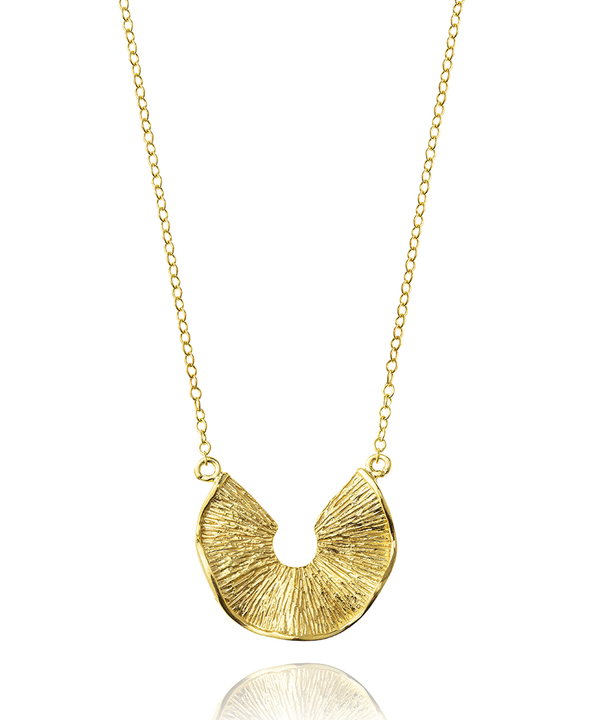 Necklace silver 925 yellow gold plated